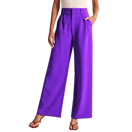 Pantalon élégant en lin pour femme de costume décontracté