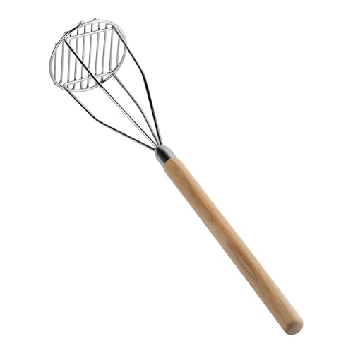 Ocs Parts 3MP0329 Pro Chef Series 24-Inch Round Potato Masher With Wood Handle | Heavy Duty Chrome Plated Food And Potato Masher cover