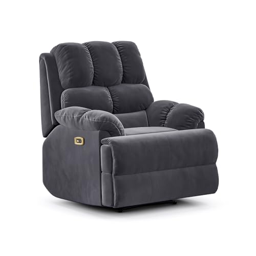 Image of Wakefit Recliner | 3 Year Warranty | Recliner Sofa 1 Seater, XpertGRID Technology, Designed for Supreme Comfort & Relaxation, Easy DIY Assembly, 145 kg Weight Capacity, Electic Virelia (Space Grey)