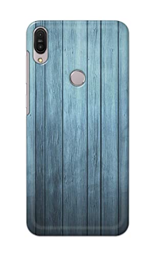 Image of Printed Hard Back Cover Case for Asus Zenfone Max Pro (M1) | Zenfone Max Pro M1 (5.99 inch) Back Cover (Wooden Blue) -1302