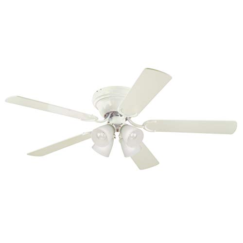 Westinghouse Lighting 7232300 CONTEMPRA IV Indoor Ceiling Fan with Light, 52 Inch, WHITE