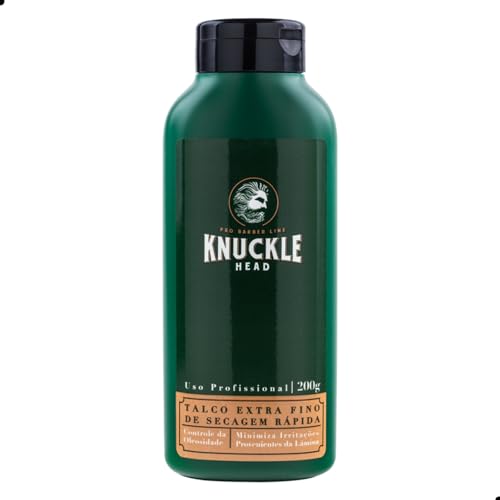 Talco Para Barbeiro Extra Fino Amido De Milho Aroma Amadeirado Linalo Knucklehead Pele Seca E Refres