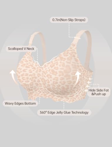Image of OEAK Women Value Series Jelly Bras Wireless Pushup Convertible Bra