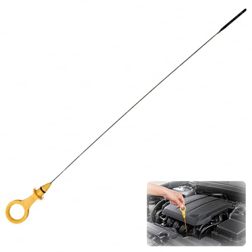 Image of Mistillion Engine Oil Dipstick 06J115611E 06J115611F, Stainless Steel Oil Level Dipstick for Au-di A3 A4 A5 Q3 Q5 TT & VW Pa-ssat Ti-guan GTI 2.0L 2.0T Models