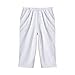 Catalog Classics Womens Capri Pants with Pockets Elastic Waist Pants for Women - White, 1X
