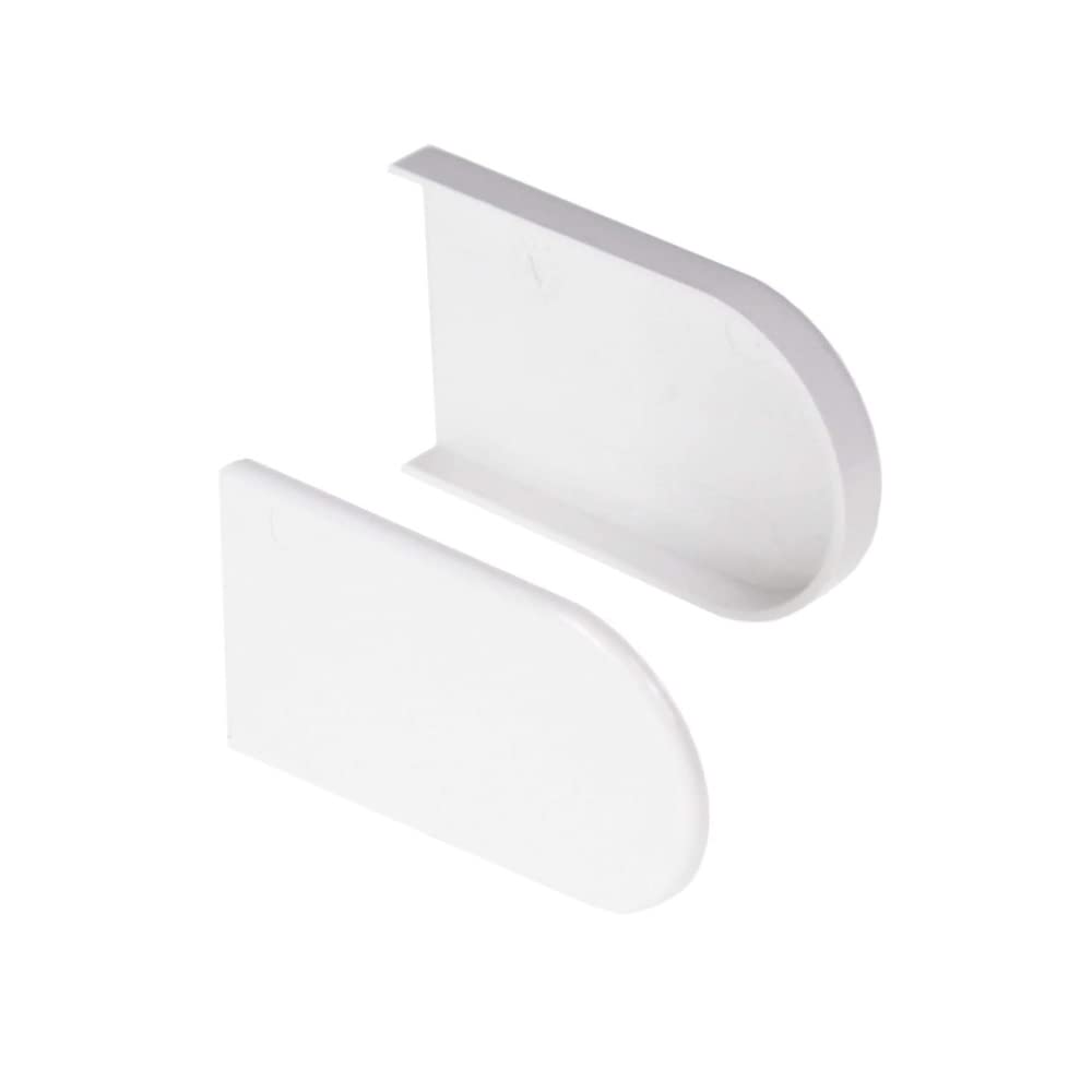 Window Sill Capping Board - Bullnose Window Board Sill Cover - Plastic Window Cill Cover - 1.25 Metre Length (Short End Caps Pair)