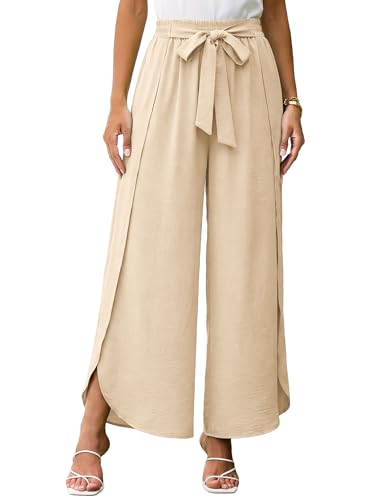 Pantalon d'été taille haute fluide résolvant le problème de confort pendant les fortes chaleurs