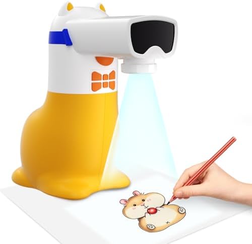 Creative Birthday Gift for Boys and Girls, Yoturetoys AI Drawing Projector for Kids with Voice, Smart Educational Tracing Machine Learning Art, Christmas Toys STEAM Sketch Gifts for Children Ages 4+