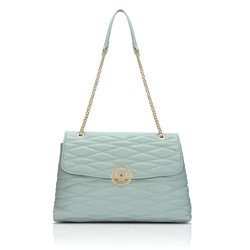 Image of Lavie Luxe Women's Monogram Wella 3-Compartment Satchel Handbag | Satchel Bag for Work | Ladies purse | Stylish Shoulder Bag | Gift For Women