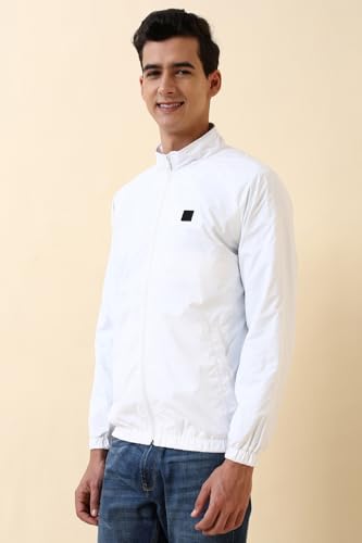 Image of Allen Solly Men's Regular Fit Solid Windcheater Jacket