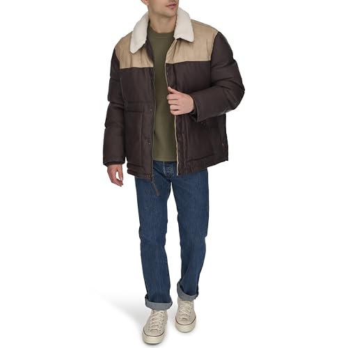 Levi's Men's Out West Mixed Media Puffer Jacket2