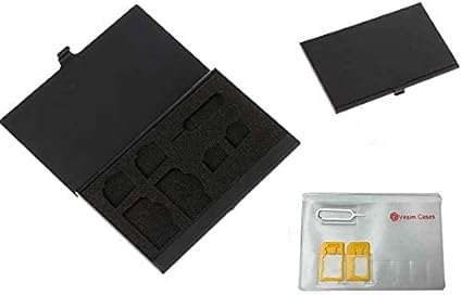 Amazon V4sim Cases リリースピン付属 Simカードケース アルミ カード型 シムカード ホルダー 旅行 出張 保管 B Sim関連アクセサリ 通販