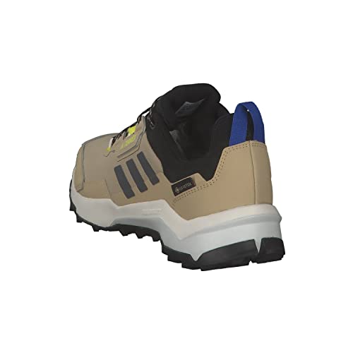 Adidas Bota de caminhada masculina Terrex AX4 Goretex, Tom bege/cinza cinco/amarelo ácido, 8.5
