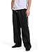 ZUGJAM Men's Baggy Sweatpants Wide Leg Lounge Sweat Pants with Pockets Black M