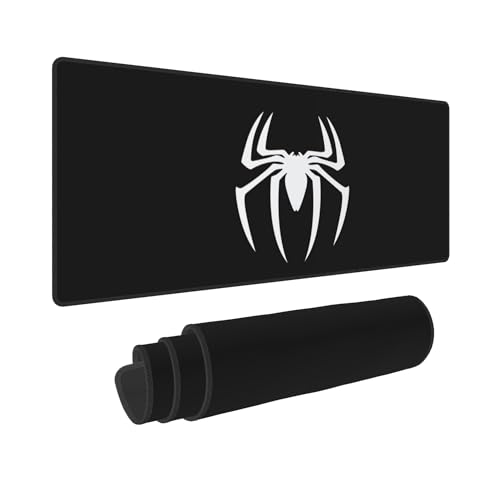 Keebik Gaming Mouse Pad, Spider Pattern Pink Mouse Pad Large Extended Computer Mouse Mat Keyboard Full Desk Mousepad for Gaming, Office, Home 11.8x23.6Inch
