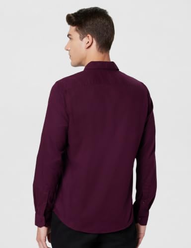 Image of Thomas Scott Men Classic Slim Fit Cotton Casual Full Sleeves Shirt