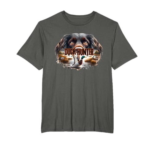 Boykin Spaniel Dog with Mallard Ducks Hunting Duck Hunter T-Shirt