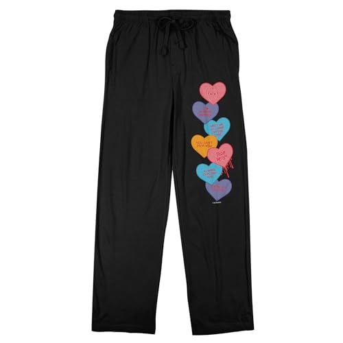 Bioworld Friday The 13th Valentine's Day Men's Black Sleep Pants