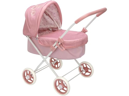 ARIAS - Carro de passeio com capóta da coleção Elegance. Dobrável e com alcofa removível. A altura do guiador é de 57 cm. Medidas: 35 x 61 x 60 cm. Brinquedo crianças + 3 anos (ARI40923)
