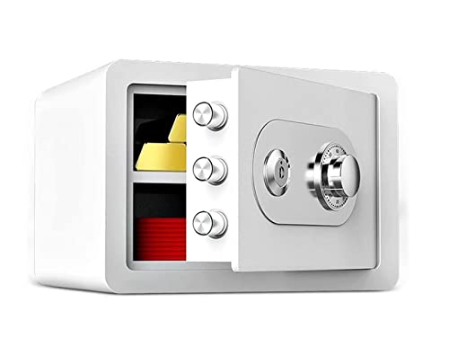 Cajas fuertes Caja fuerte con cerradura de combinación Caja fuerte de depósito mecánico 25 cm Gabinete de llaves ignífugo Caja de efectivo junto a la cama Caja fuerte de depósito,C