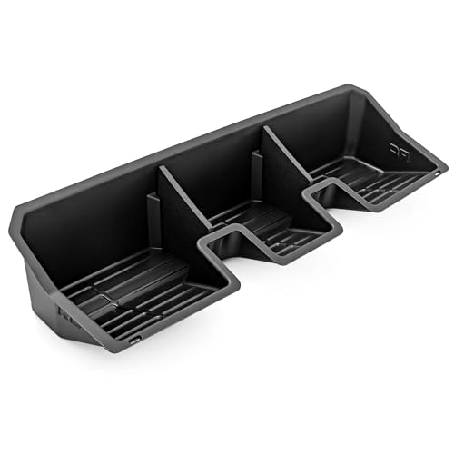 Rough Country Under Seat Storage Tray for Tesla Cybertruck (2024-2005) - Custom-Fit Rear Seat Organizer High-Density Thermoplastic Anti-Skid Cargo Tray