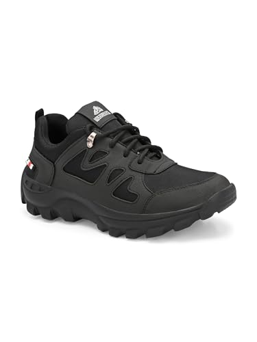 Image of Leo's Fitness Men's Water Resistant Outdoor Trekking Shoe, Lace-Up Trail Running Sports Sneakers, Hiking Shoes for Men