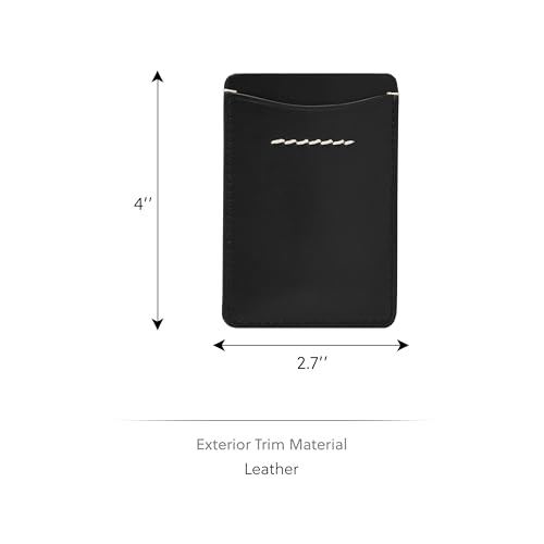 Image of Fossil Men's Westover Leather Slim Minimalist Card Case Sliding Pocket Wallet, Black, (Model: ML4585001)