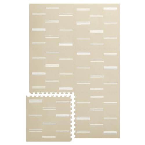 Lillefolk Baby Play Mat for Floor – 4x6ft Old White|