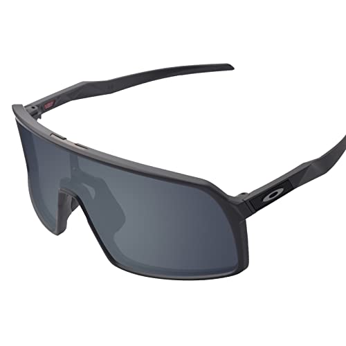 Image of 100% Precise-Fit Replacement Sunglass Lenses & Black Wicket for Oakley Sutro OO9406 - Polarized Onyx Black Mirror