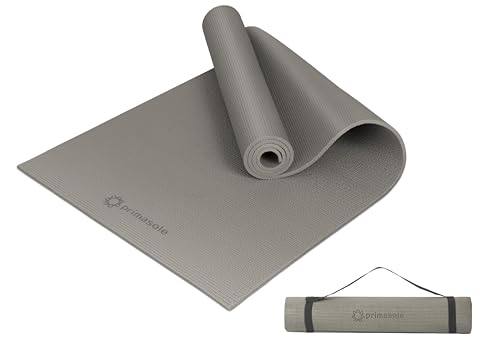 Image of Primasole Yoga Mat with Carry Strap for Yoga Pilates Fitness and Floor Workout at Home and Gym