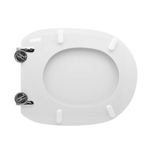 Ferramenta Beltrami Sedile WC per CATALANO Vaso 6L Forma 6 Bianco - Cerniere C espansione