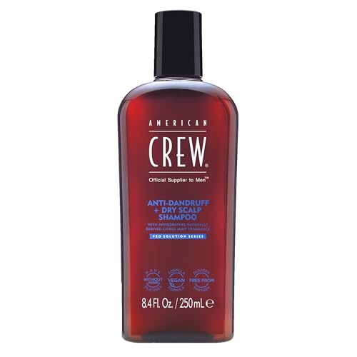 American Crew Anti-Dandruff + Dry Scalp Shampoo Antiforfora + Cuoio Capelluto Secco, 250ml
