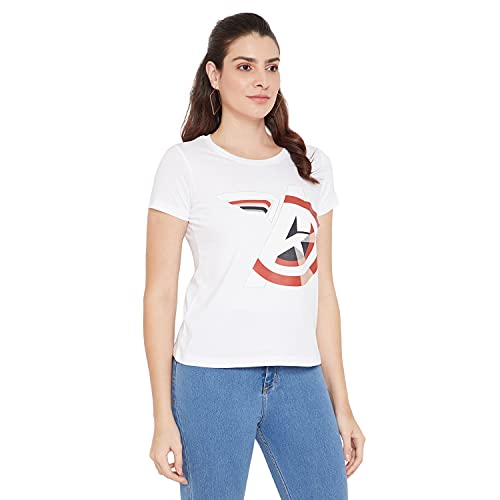 Image of Marvel Women Round Neck Short Sleeves T-Shirt
