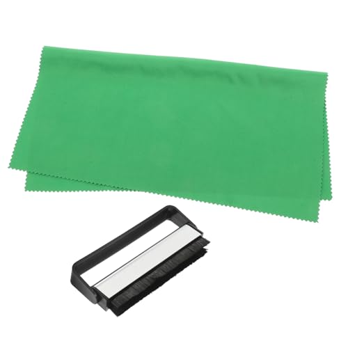 Toyvian Spazzola Per Dischi in Vinile Antistatica e Panno Per Pulizia Del Kit Cura Del Disco in Vinile Adatto Tutte Dimensioni Strumento Pulizia Portatile Per Giradischi