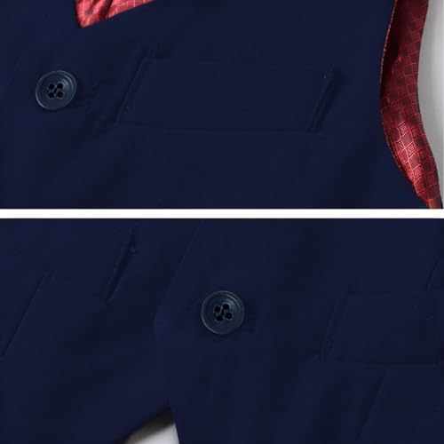 Boys Suit Vest for Toddler Boy 3 Butoon Single Breasted Formal Vest Kids Dress Vest3