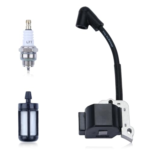Mtanlo Bobine d'allumage pour Stihl FS38 FS55 FS45 FS46 FC55 HL45 HS45 KM55 MM55 Moteurs de Débroussailleuses, Remplace les Références OEM 4140 400 1308,...