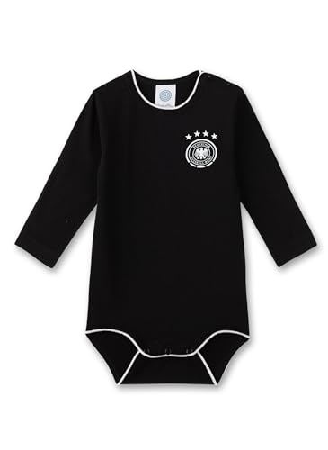 Sanetta DFB-Body schwarz | Hochwertiger und bequemer Body für Babys aus...
