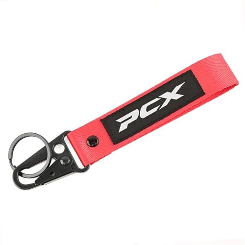 Llavero para moto PCX 125 textil bordado universal negro