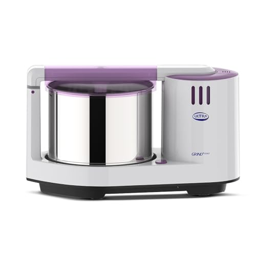 Elgi Ultra Grind+ Gold Table Top Wet Grinder, 2L (White/ Purple)