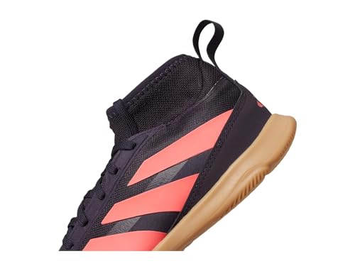 adidas Tênis Predator League Indoor J (criança pequena), preto/turbo/chiclete, 1 unissex EUA, Aurora