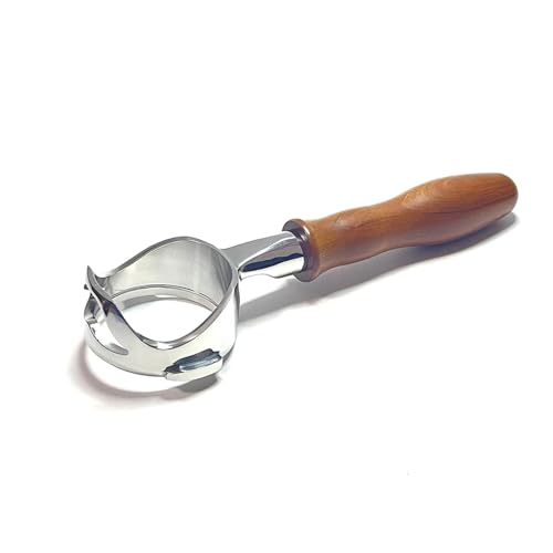 58mm�{�g�����X�|���^�t�B���^�[�i1/2/4�J�b�v�o�X�P�b�g�t���jBreville BES920/980/990�Ή� �X�e�����X�X�`�[�����l�C�L�b�h�R�[�q�[�n���h�� �o���X�^�c�[��(Red wood D,WIth 1 2 4cup basket)