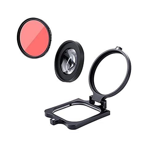Anwangda Funda Protectora Impermeable para Buceo y Kit de Filtros de Buceo para GoPro Hero 9/8 con Lente de Primer Plano de 16x Cover