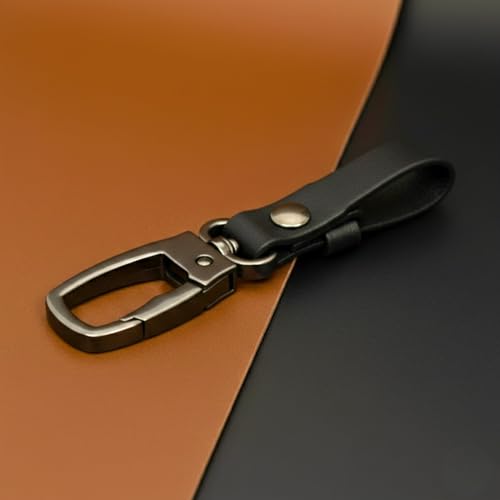 Image of THE MEN THING - Stylish Multicolor Stainless Steel Keychain for Men & Boys (URBAN AXIS BLACK)