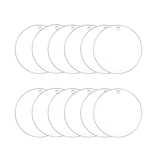 12 Stück Acrylscheibe Transparent, 15 cm Rund Acryl Scheibe,...