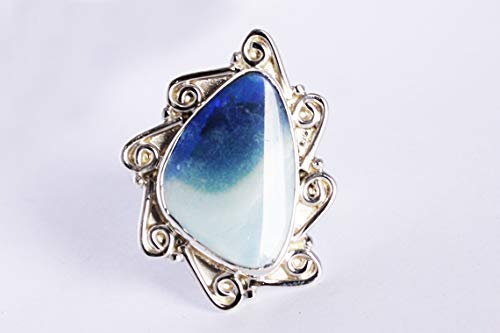 Anillo de plata de ley 925 de lujo con diseño de alta joyería Sz10 4