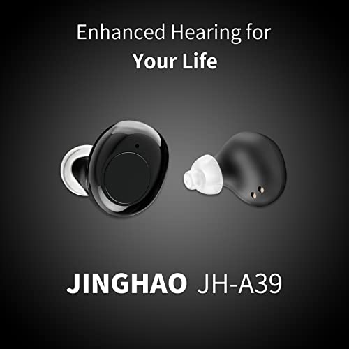 Hearing Aids Amplifier Rechargeable with Portable Charger Case Upgrade Personal Looks Like Earbuds