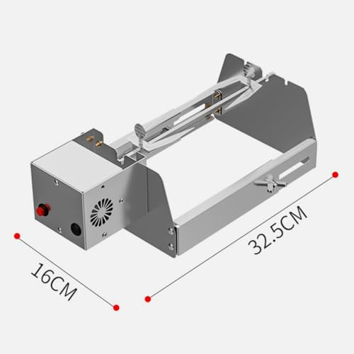 Nikou Rotisserie Fleischklammer Fleischnadel, Hähnchengrill Fleischnadeln für Grillspieß, Automatischer BBQ-Drehgrill mit Hähnchengabel, Grill für Hähnchen, Entenfleisch (Längen Verstellbarer)