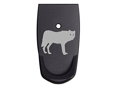 NDZ Performance Wolf Silhouette Grip Extension Magazine Base Plate V2 for S&W Smith & Wesson Shield 9mm .40