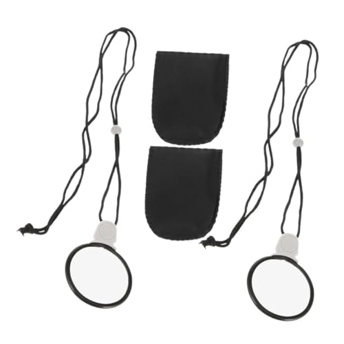 Abaodam 2piezas Monóculo Portátil con Collar para Joyería con Aumento Lente Transparente