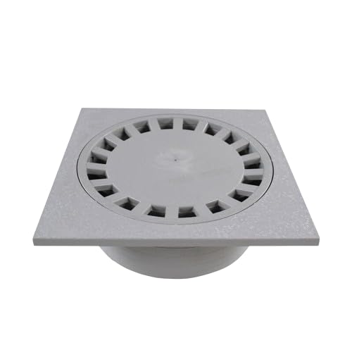 Sifón de PVC estándar de calidad, 30 x 30 cm, color gris